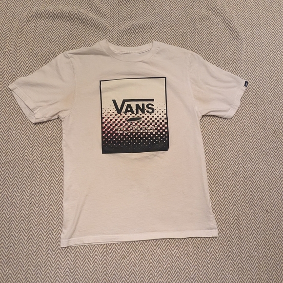 🛍️4 For $15🛍️Vans White Graphic T-Shirt - Picture 1 of 5